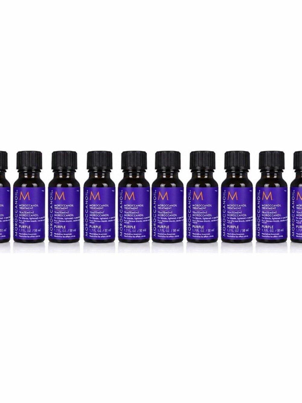Moroccanoil Treatment Purple 1.7 Fl Oz 50ml Travel Size Lot of 10 Bottles